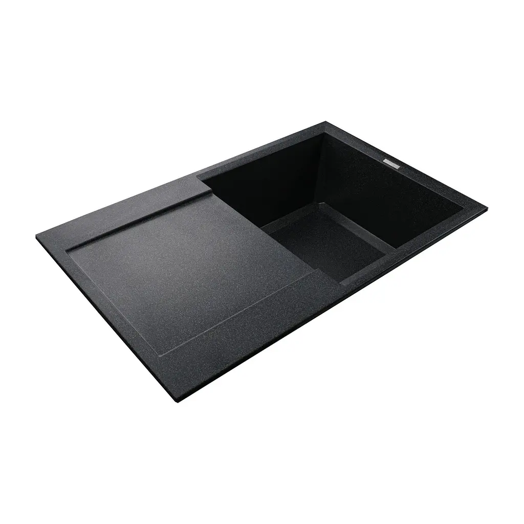 Гранитная мойка Globus Lux Komo графит 790x500мм-А0001 000006137, Графит - фото 3