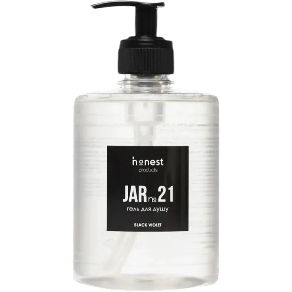 Зволожувальний крем-гель для душу JAR №21 black violet від honest products, 500мл