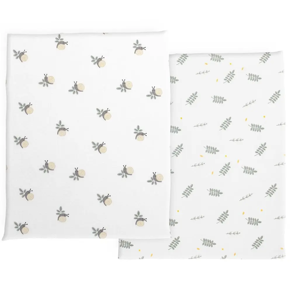 Простынь на резинке Chicco Next 2 Me Twins Bamboo 44 x 76 см 2 шт. - фото 2