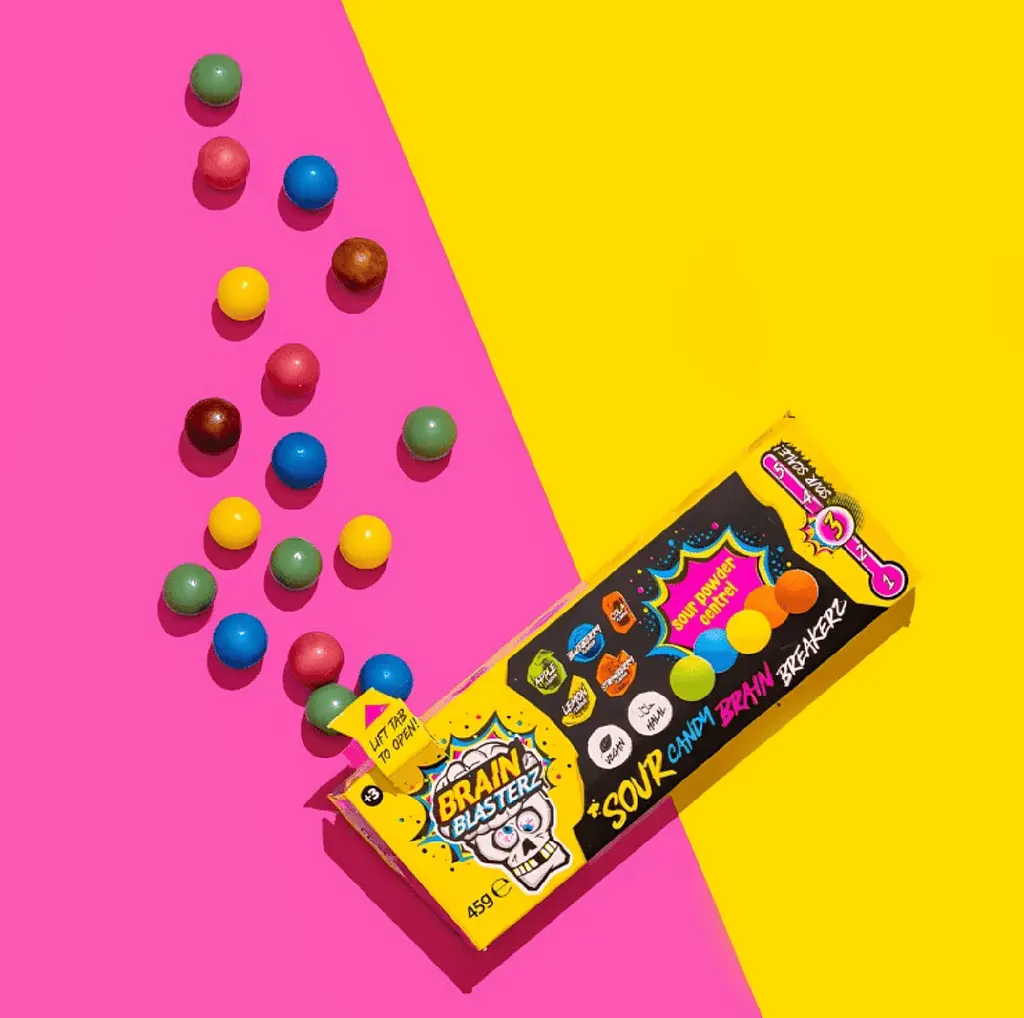 Драже Brain Blasterz Sour Candy Brain Breaker 45г - фото 2