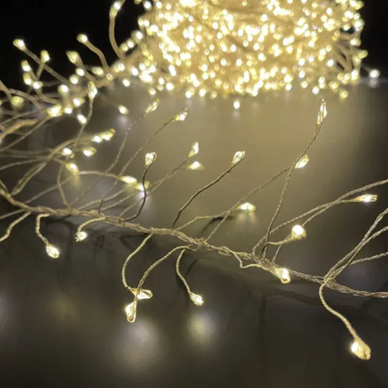 Гірлянда ColorWay Кластер LED 200 6 м 8 функцій Мідна струна Теплий колір 220 V (CW-G-200L6VC) - фото 4
