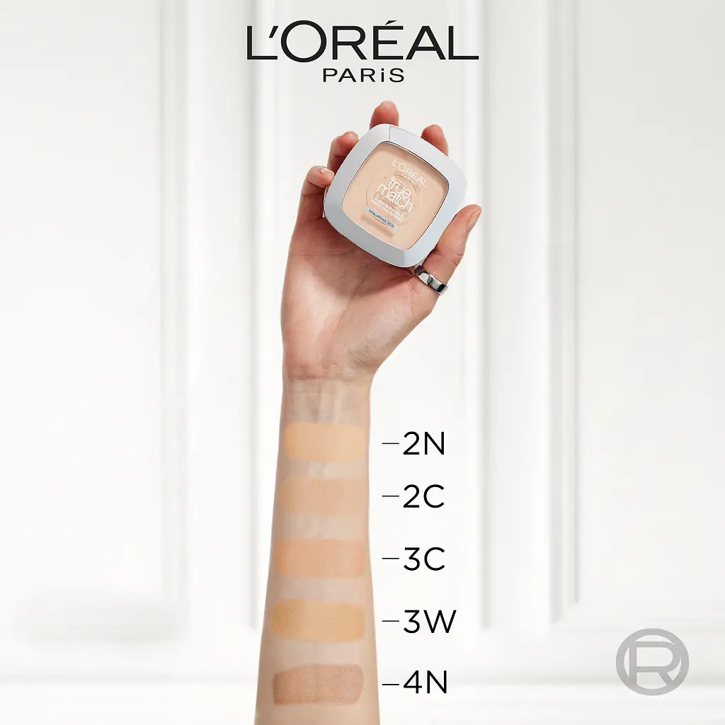 Компактная пудра для лица L'Oreal Paris True Match Super-Blendable Perfecting Powder Hyaluronic Acid тон 3D/W 9 г - фото 3