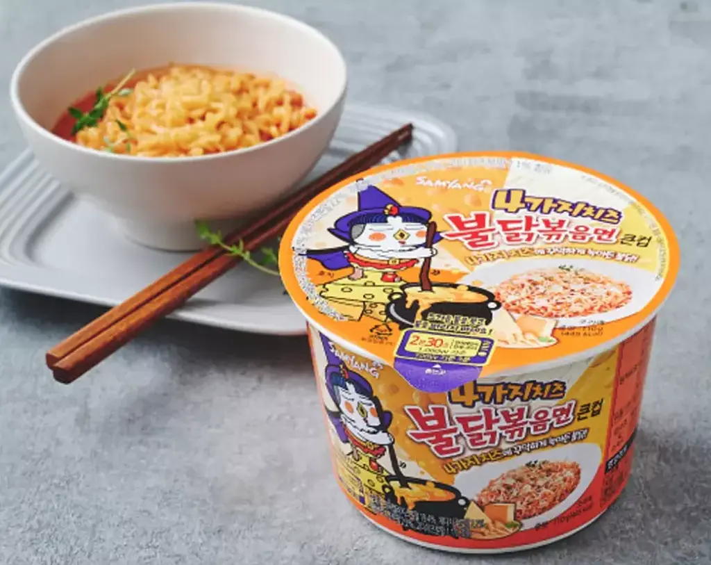 Локшина швидкого приготування Samyang Buldak Quattro Cheese 110г - фото 7
