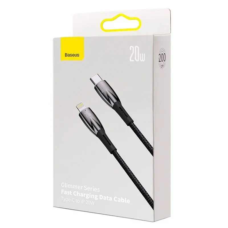 Кабель Baseus Type-C to Lightning Gli ммer Series Fast Charging Data Cable 2 м 20W - фото 2