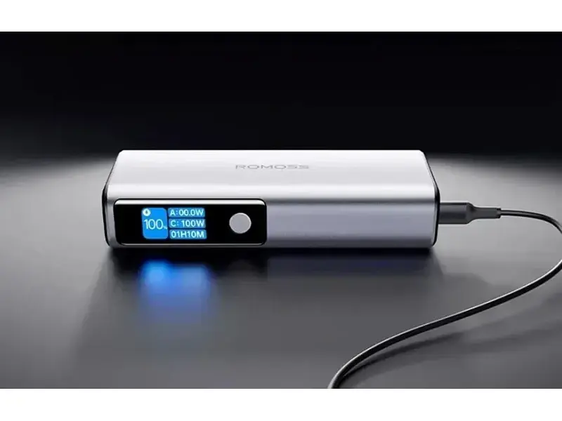 Зовнішній акумулятор (Power Bank) Romoss 20000mAh 130W Silver (PPU20) - фото 4