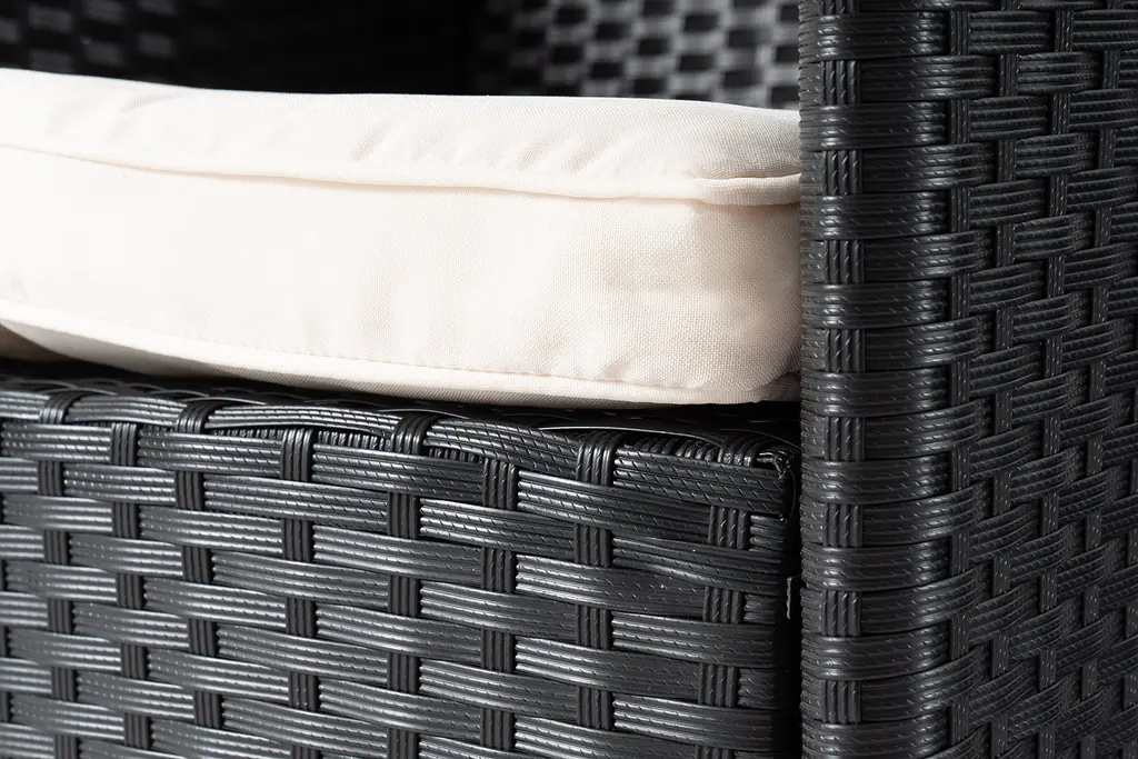 Садовая мебель Di Volio Verona 8+1 черно-кремовая - фото 2