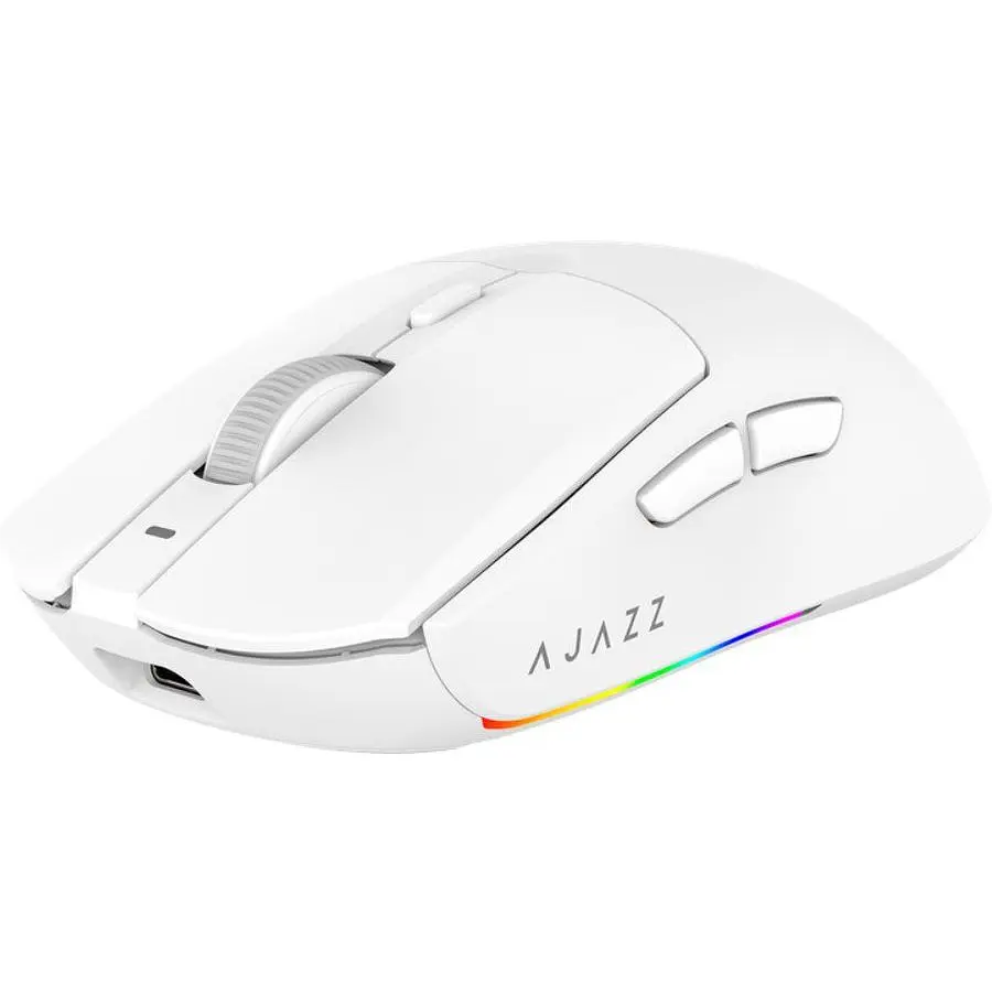 Ігрова миша Ajazz AJ-139W MC V2 Wireless/Bluetooth/USB ESports Gaming 12000dpi 35G White - фото 3