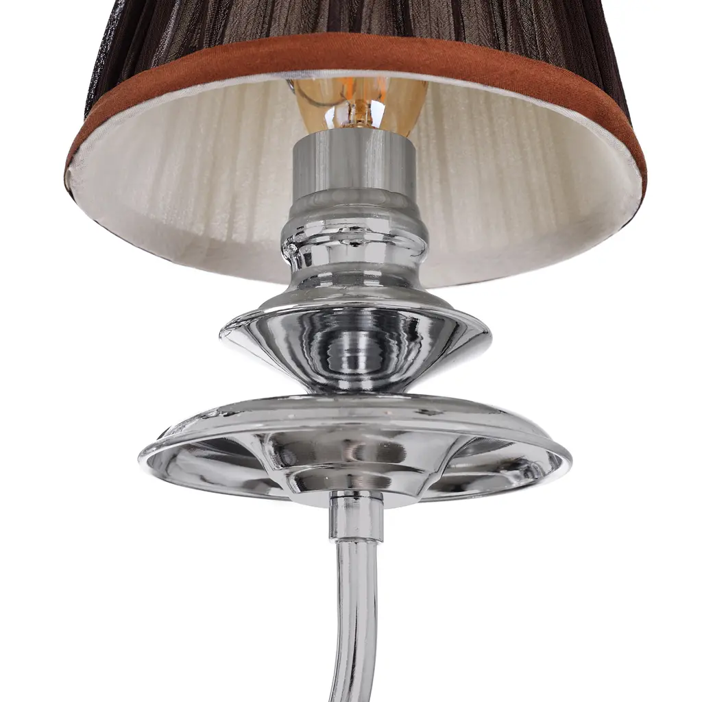 Люстра подвесная Brille Е14 40W CH+BR (BKL-688S/3) - фото 4