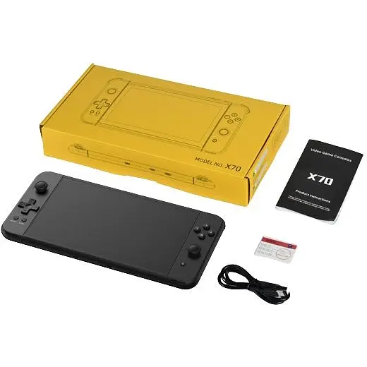 Ігрова приставка XPRO PSP 70 портативна ігрова консоль з 32GB пам'яті для 3500 ігор на процесорі сімейства Ipad A9 з екраном 7 дюймів  - фото 2