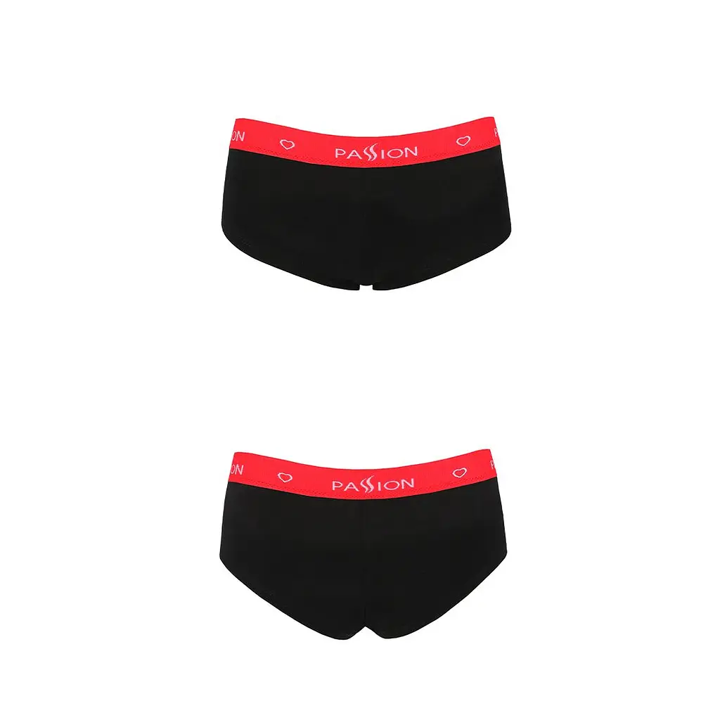 Трусики-шортики Passion PS003 PANTIES M, black - фото 5