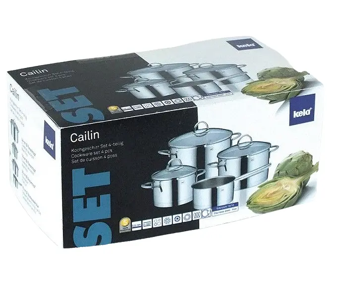 Набор посуды Kela Cailin 4 предмета серебристый (00000017688) - фото 3
