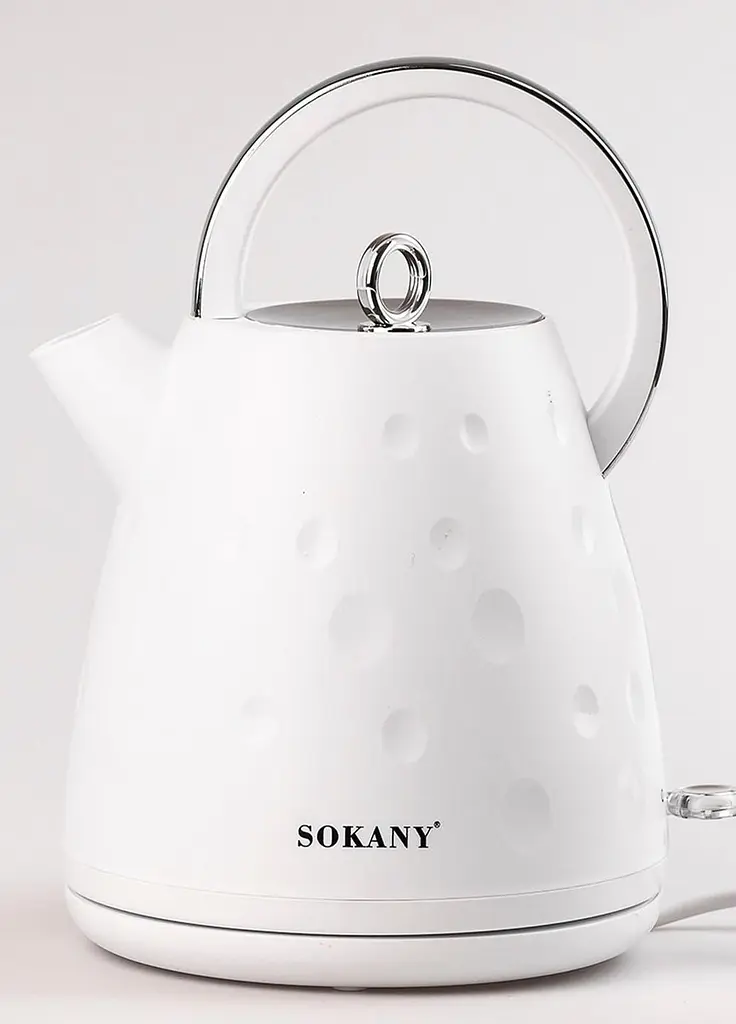 Електрочайник Sokany SK-1033 технологічний безшумний 1850 Вт 1,7 л Білий  - фото 5