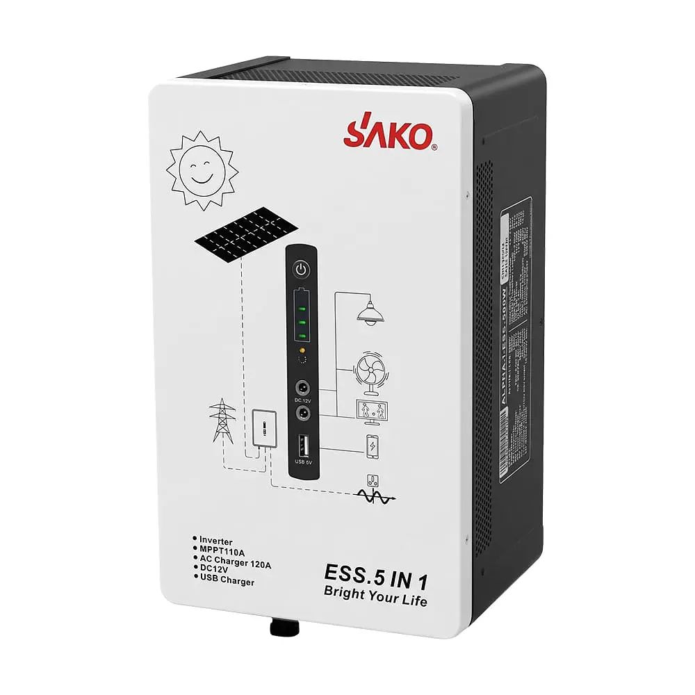 Система резервного живлення (інвертор та батарея) Sako Alpha-ESS-500W/1KWh настінна. Потужність 500 Вт, енергоємність 1004.8 Вт*год, LifePO4 (42-00314) - фото 11