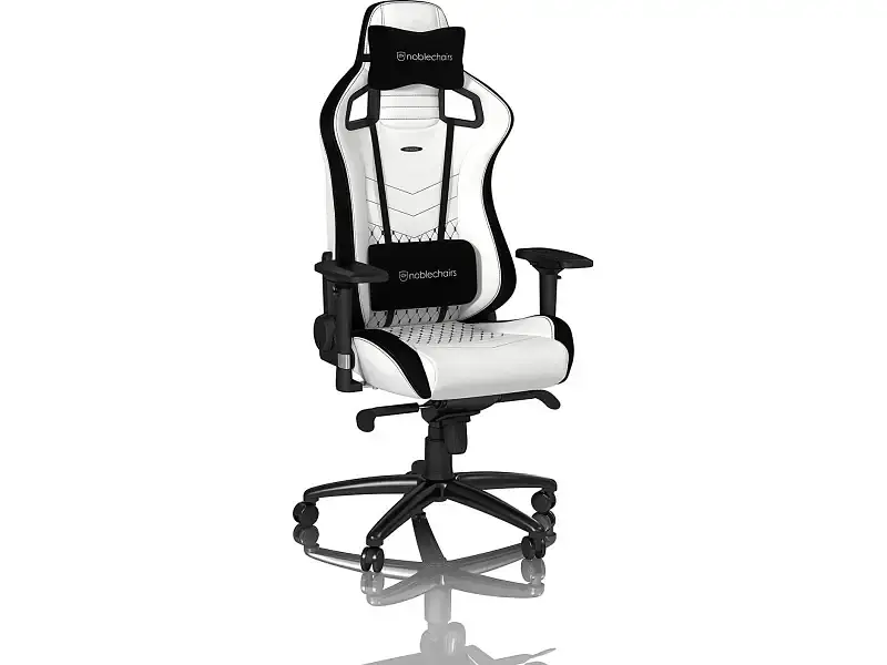 Крісло геймерське Noblechairs Epic Series White/Black (NBL-PU-WHT-001) - фото 2
