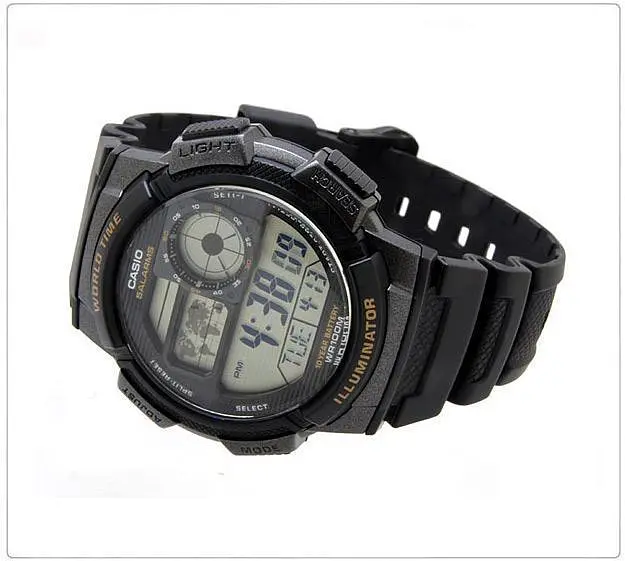 Електронні спортивні годинники наручні чоловічі оригінальні Casio Collection AE-1000W-1BVEF - фото 3