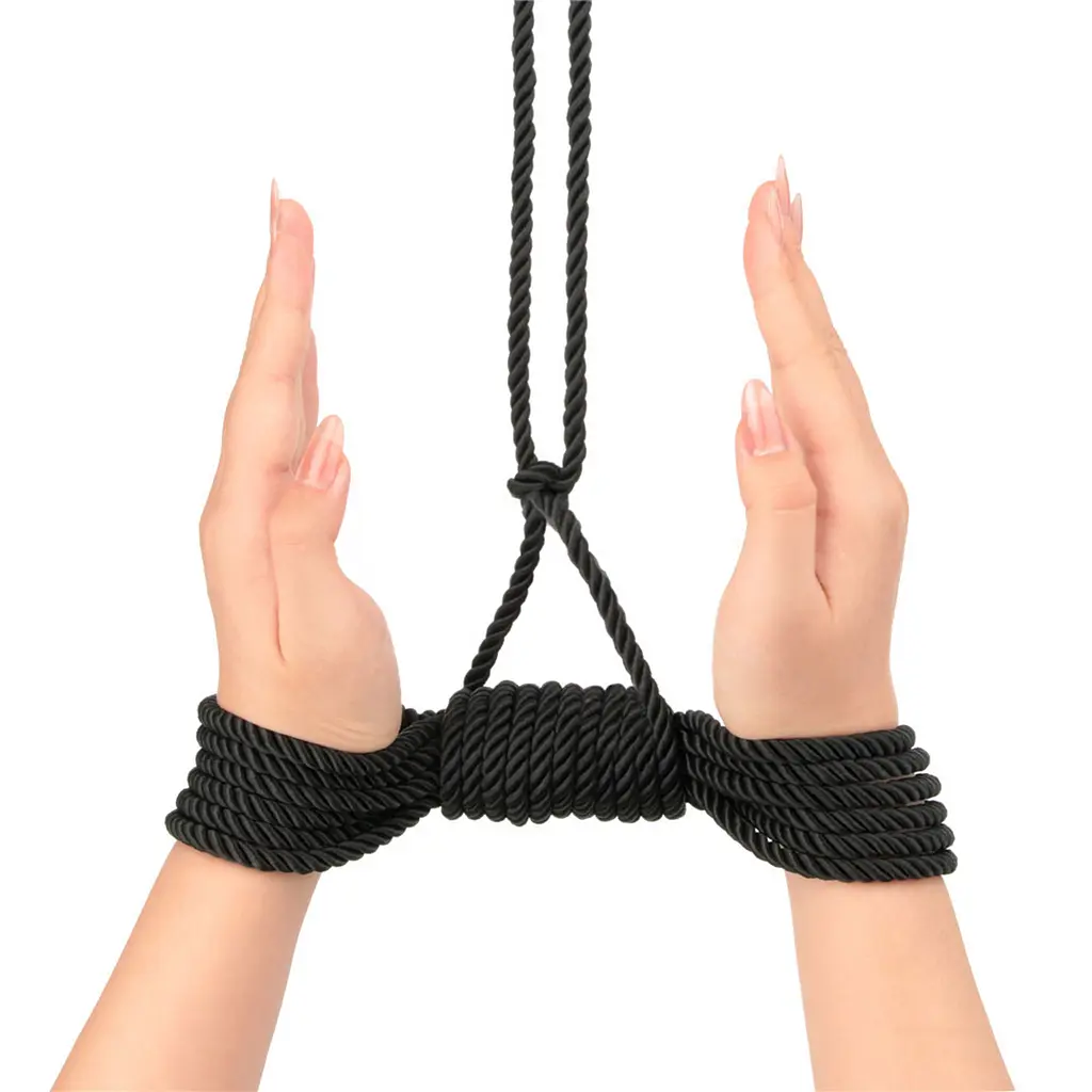 Мотузка - Rebellion Reign Black Bondage Rope, 10 м - фото 4
