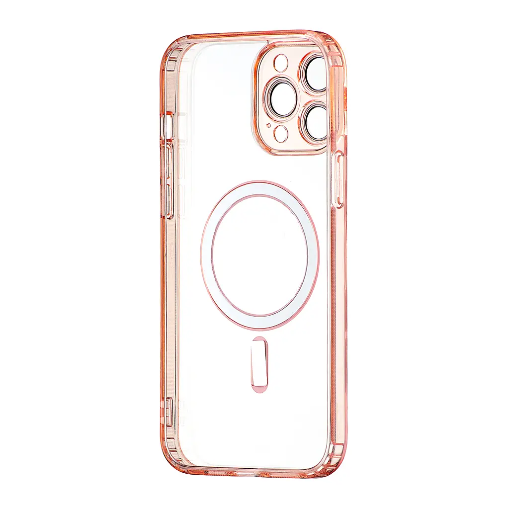 Чохол TPU Edge & PC with MagSafe (Protected Camera & Lens) iPhone 13 Pro Max Pink - фото 3