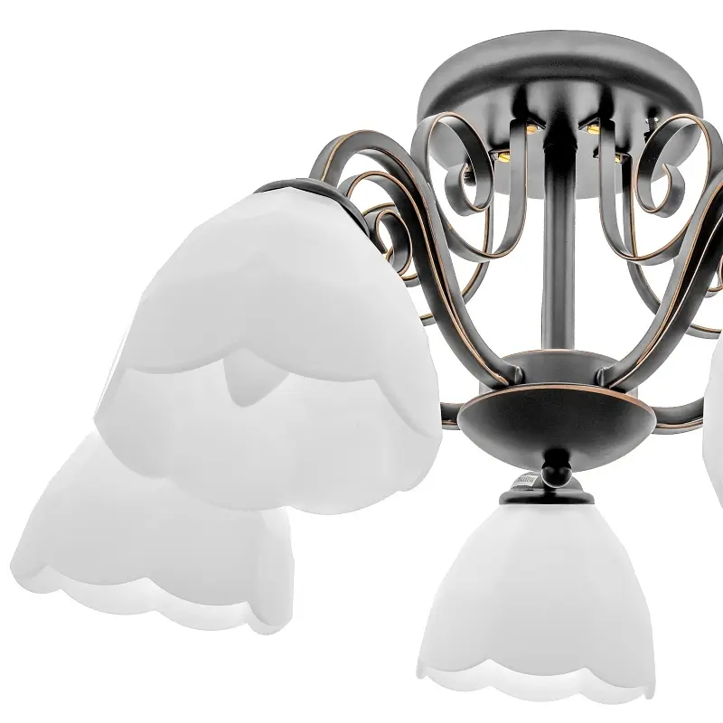 Люстра потолочная Brille классическая E27 60W G (LK-577C/5) - фото 2