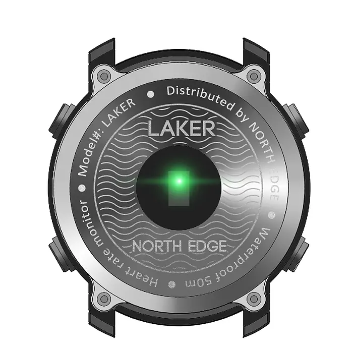Наручний годинник чоловічий North Edge Laker Black 5BAR Чорний (2704) - фото 8