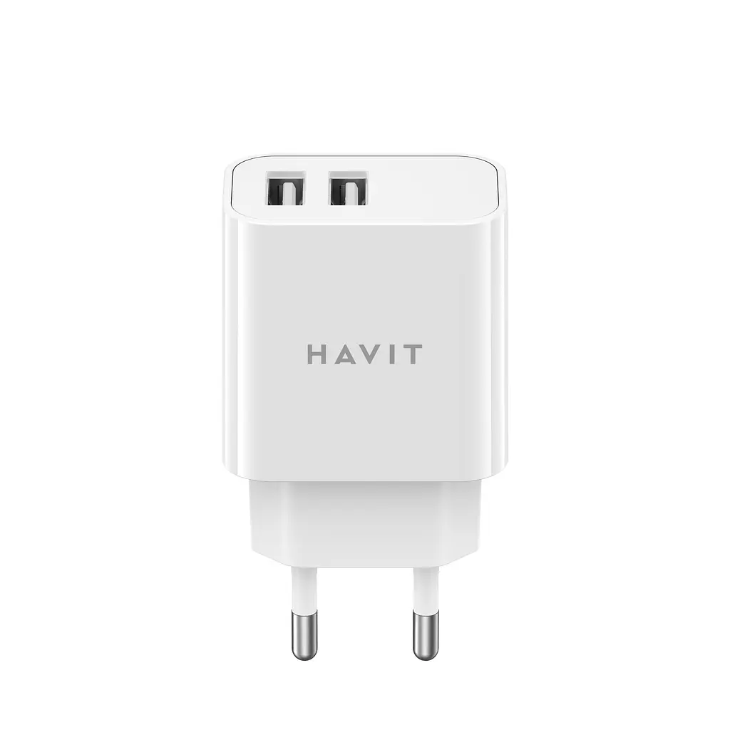 Зарядний пристрій HAVIT UC006B 15W 2xUSB-A White HAVIT (28693-000) - фото 2
