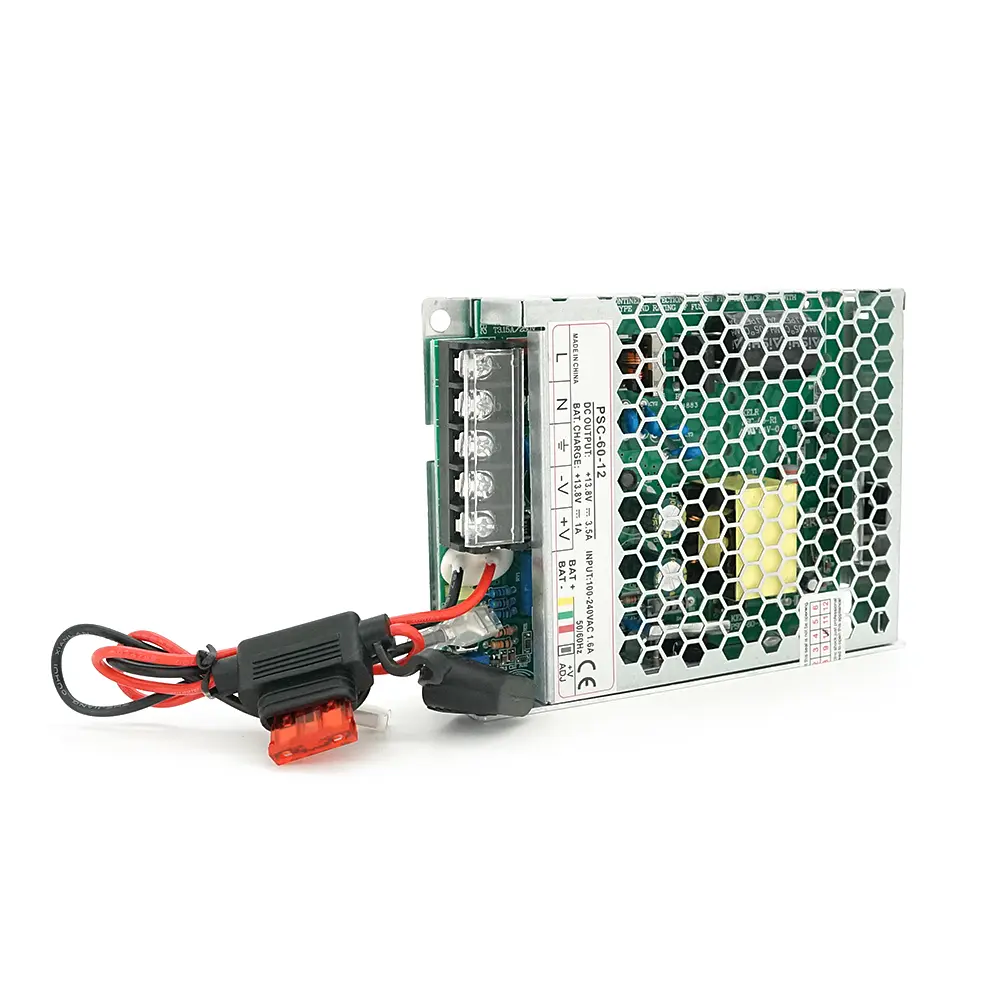 UPS без боксу CEKO PSC-60-12 під зовнішній акб, потужність 12V(60W), струм заряду акб 13.8В/1А, метал, 129×97×30 мм - фото 3