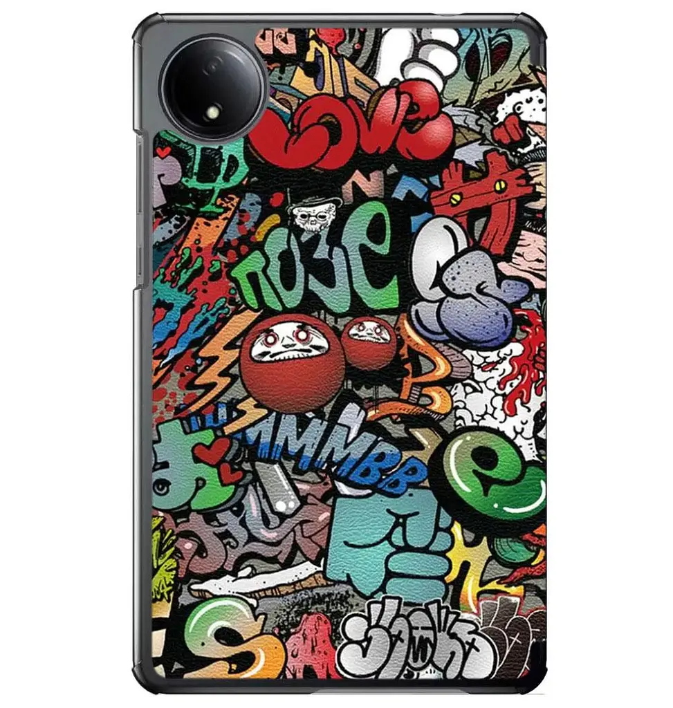Чехол Primolux Slim для планшета Xiaomi Redmi Pad SE 8.7" Graffiti - фото 2