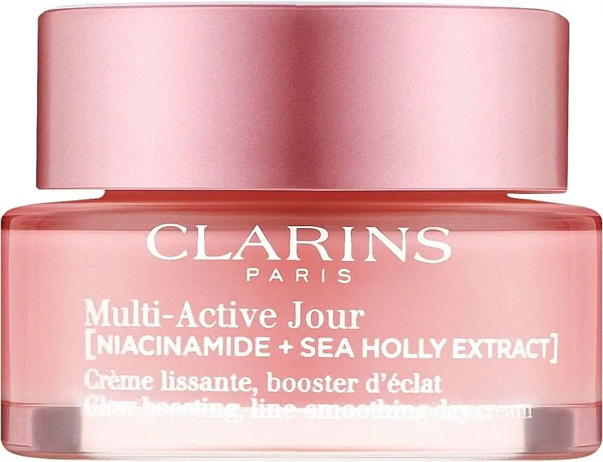 Clarins Крем для обличчя відновлюючий, розгладжуючий для всіх типів шкіри 50 мл Multi-Active Day Face Cream Niacinamide + Sea Holly Extract