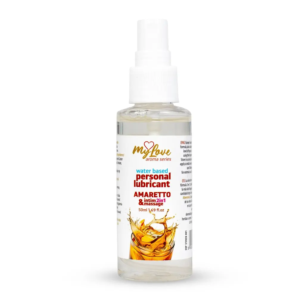 Лубрикант Boys Of Toys MyLove Aroma Series IntimMassage Amaretto 2в1 та масажний гель, 50 мл