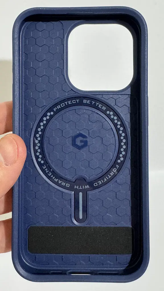 Протиударний чохол із підставкою ZAGG Gear4 Denali MagSafe для iPhone 15 Pro Navy - фото 10