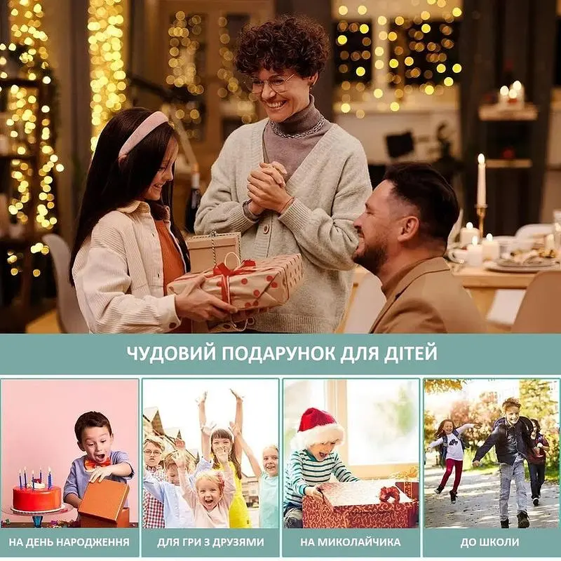 Дитячий LCD планшет для малювання Beiens Каченя 10” Multicolor блакитний (К1001blue) - фото 3