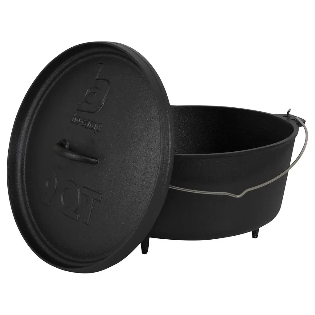 Казан з кришкою Bo-Camp Dutch Oven Cast Iron 31 cm / 7.1 L Black (2122415) - фото 2
