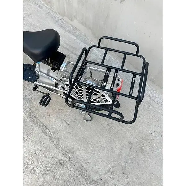 Электровелосипед Minako U18" 600W 48V 18Ah + грузовой усиленный багажник серый - фото 13