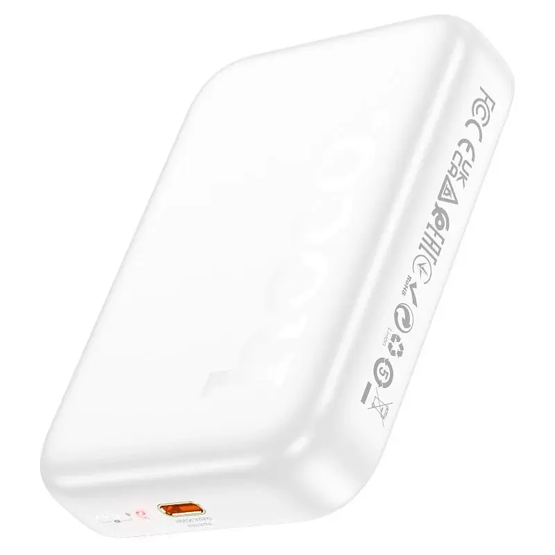 Зовнішній магнітний акумулятор Hoco J117A Esteem PD 10000mAh 20W білий - фото 2