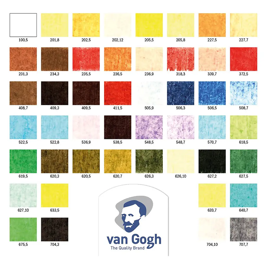 Набор сухой мягкой пастели Van Gogh Royal Talens 48 цветов - фото 2