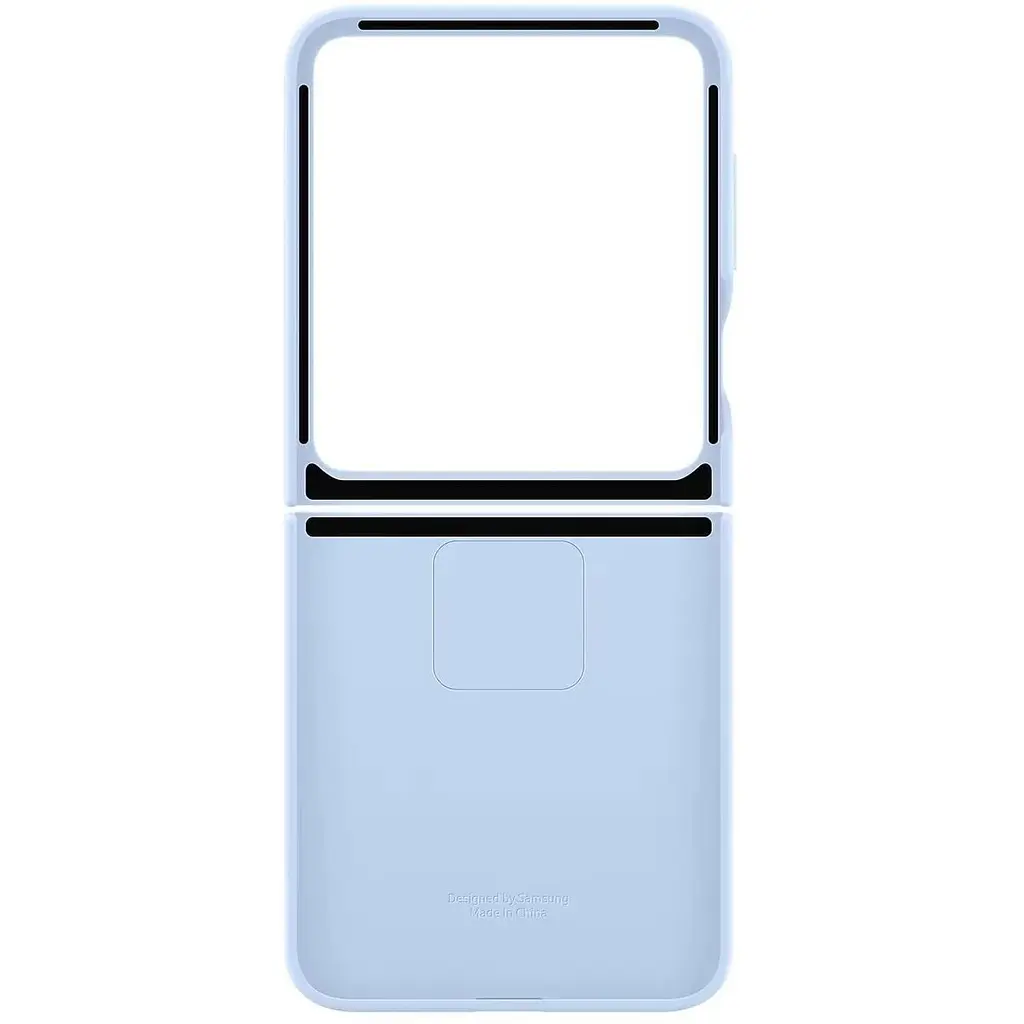 Оригінальний протиударний силіконовий чохол Samsung Silicone Case для Galaxy Z Flip6/Flip7 FE/ Flip5 Blue EF-PF741TLEGUA - фото 7