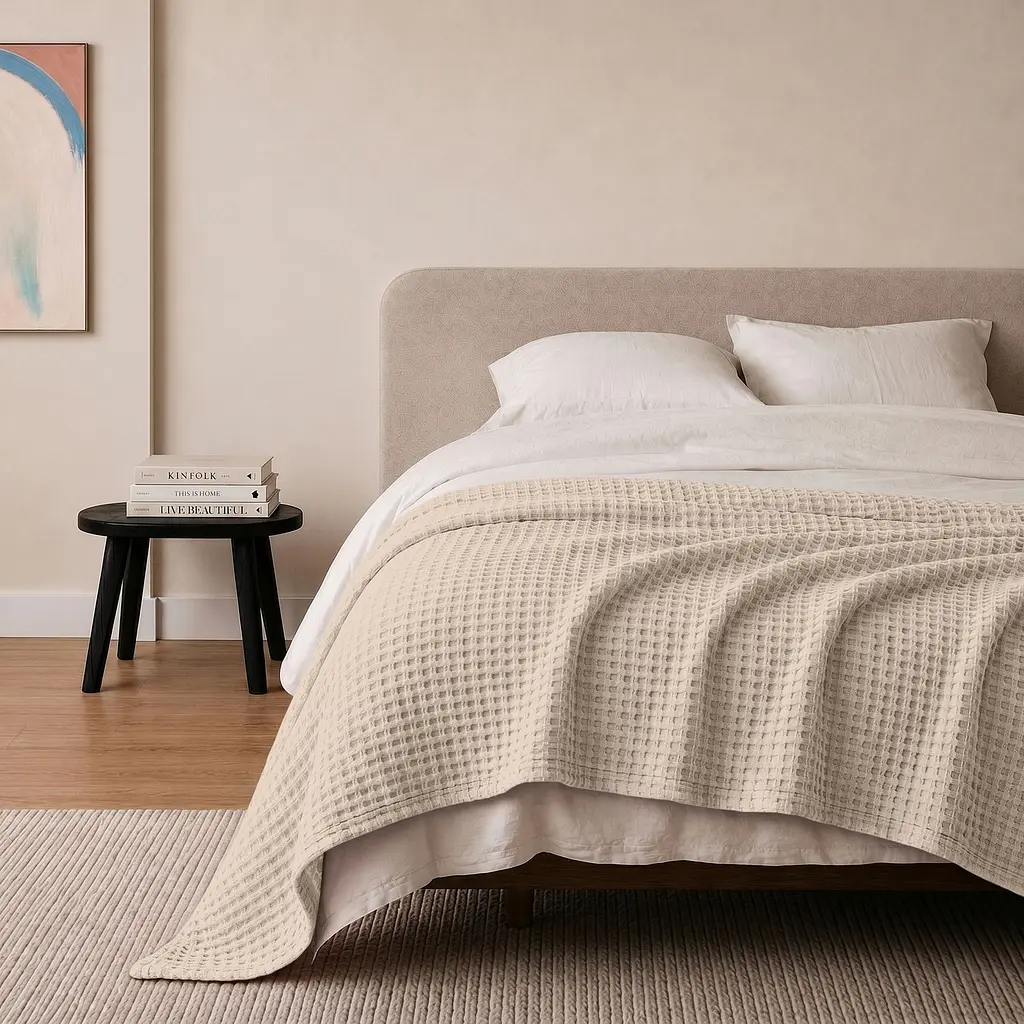 Плед покривало Cosas Magnolia Greek Waffle 240х260 см вафельне (Blanket_07Magnolia_GreekWaffle_240x260) - фото 2