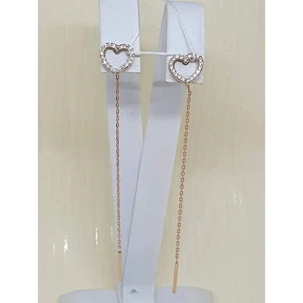 Золоті сережки-протяжки KievGold. 2/1021/4 - фото 3