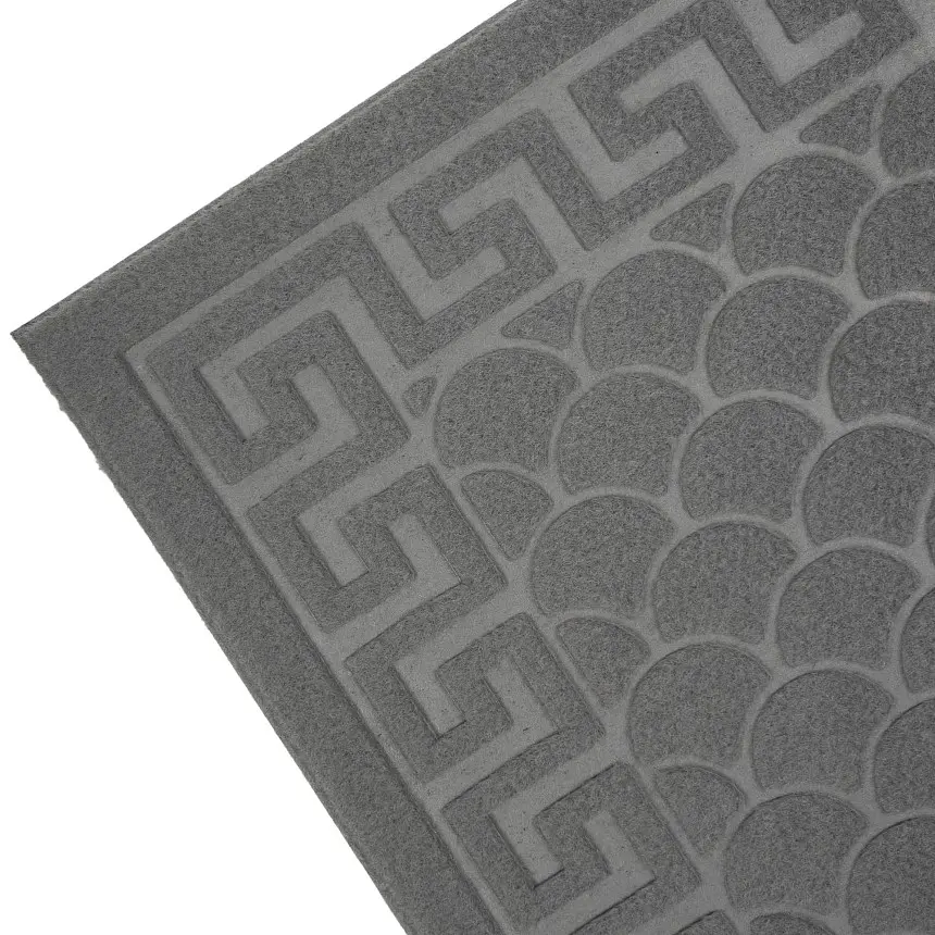 Килимок придверний Eco Fabric Луска без кромки сірий 45 х 75 см (4575-002) - фото 6