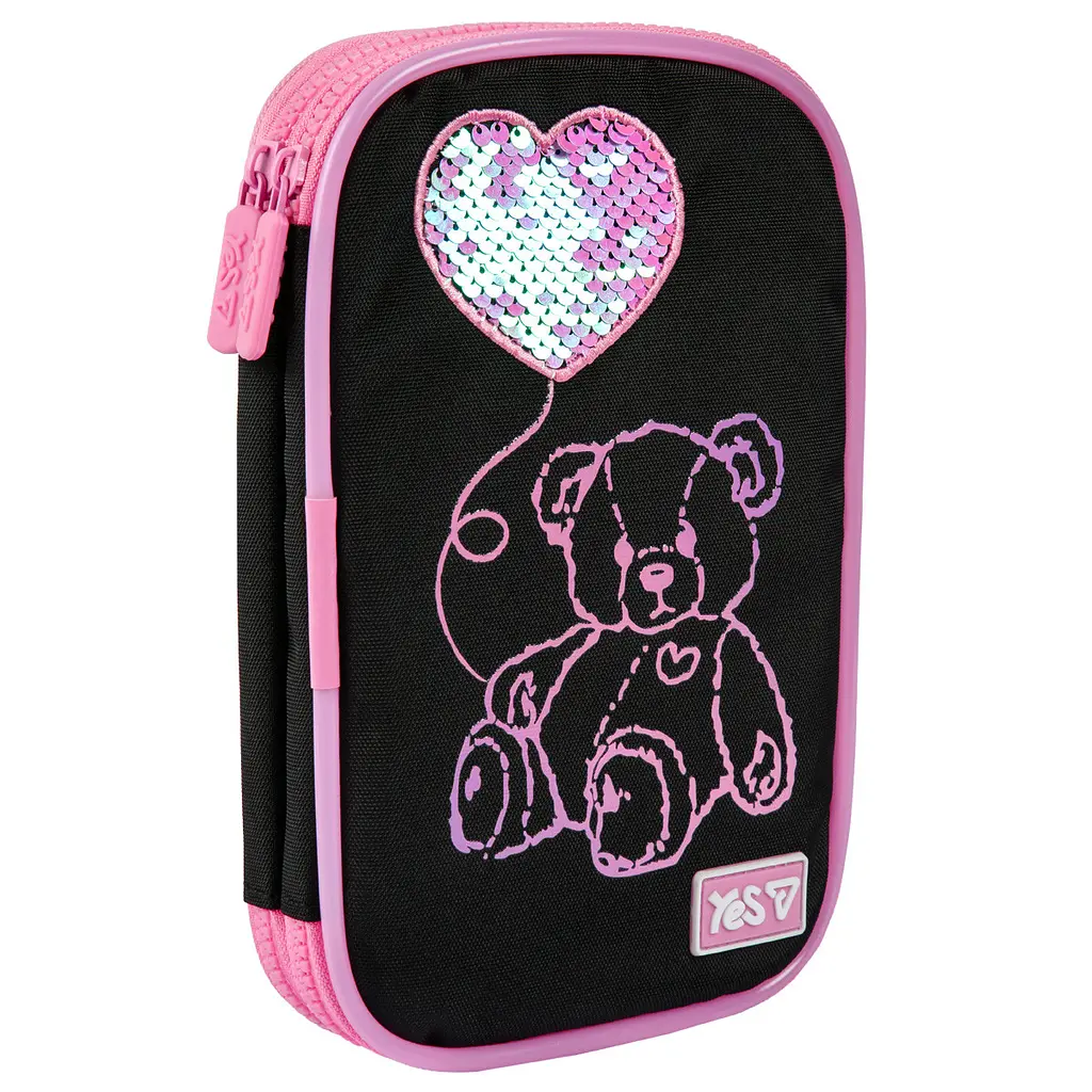 Пенал шкільний з LED Yes Pink Bear PH-35 - фото 2