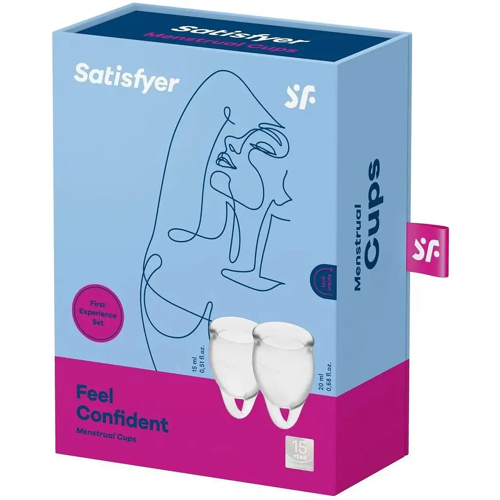 Набір менструальних чаш Satisfyer Feel Confident Білий - фото 3