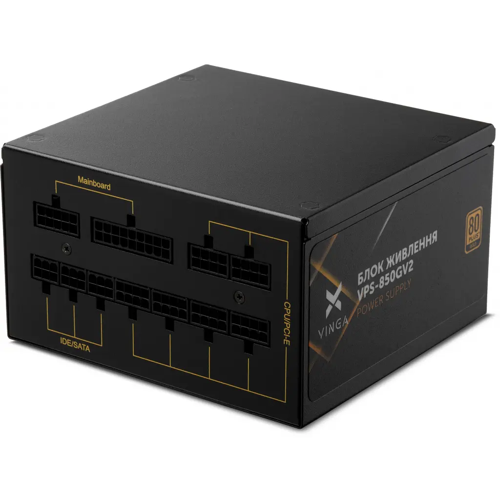 Блок живлення Vinga 850W 80+ Gold (VPS-850GV2) Black Б/в - фото 2