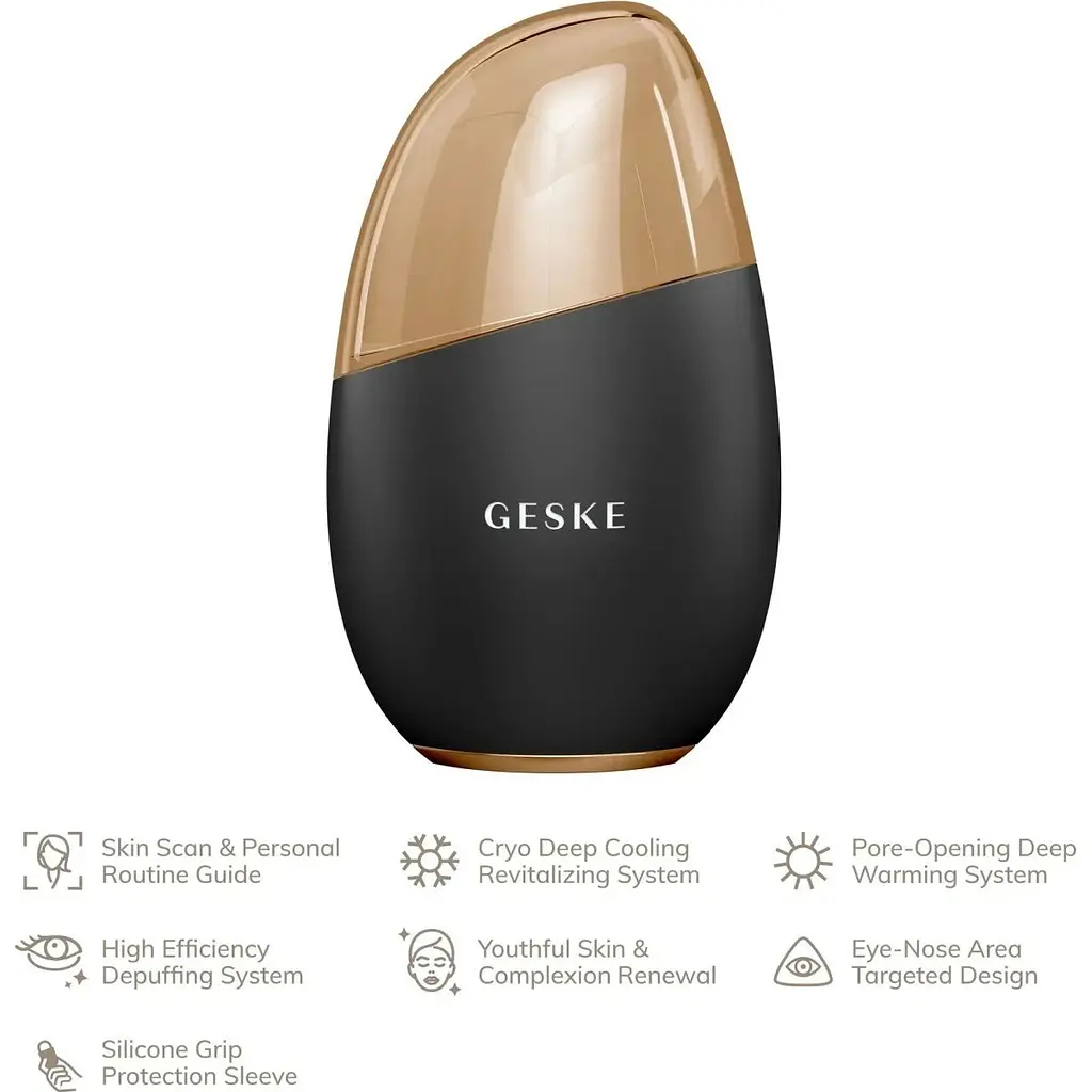 Масажер для обличчя GESKE Cool & Warm Eye and Face Massager 7в1 Gray (HB0287) [176767] - фото 4