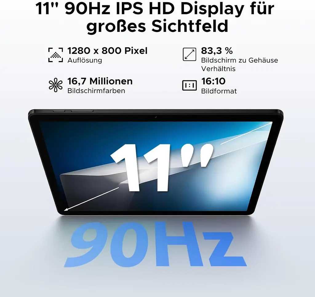 Планшет DOOGEE Tab A9+ 11" Android 16, 20 ГБ RAM, 64 ГБ пам'яті - фото 3