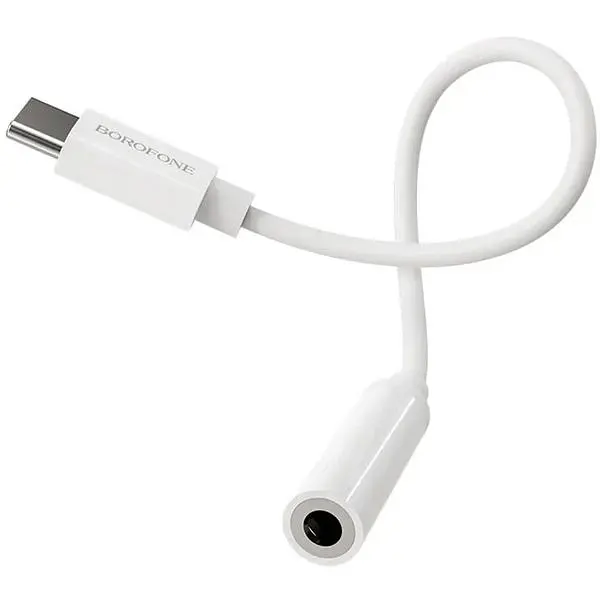 Перехідник Borofone BV13 Type-C to 3.5 Digital audio converter White - фото 4