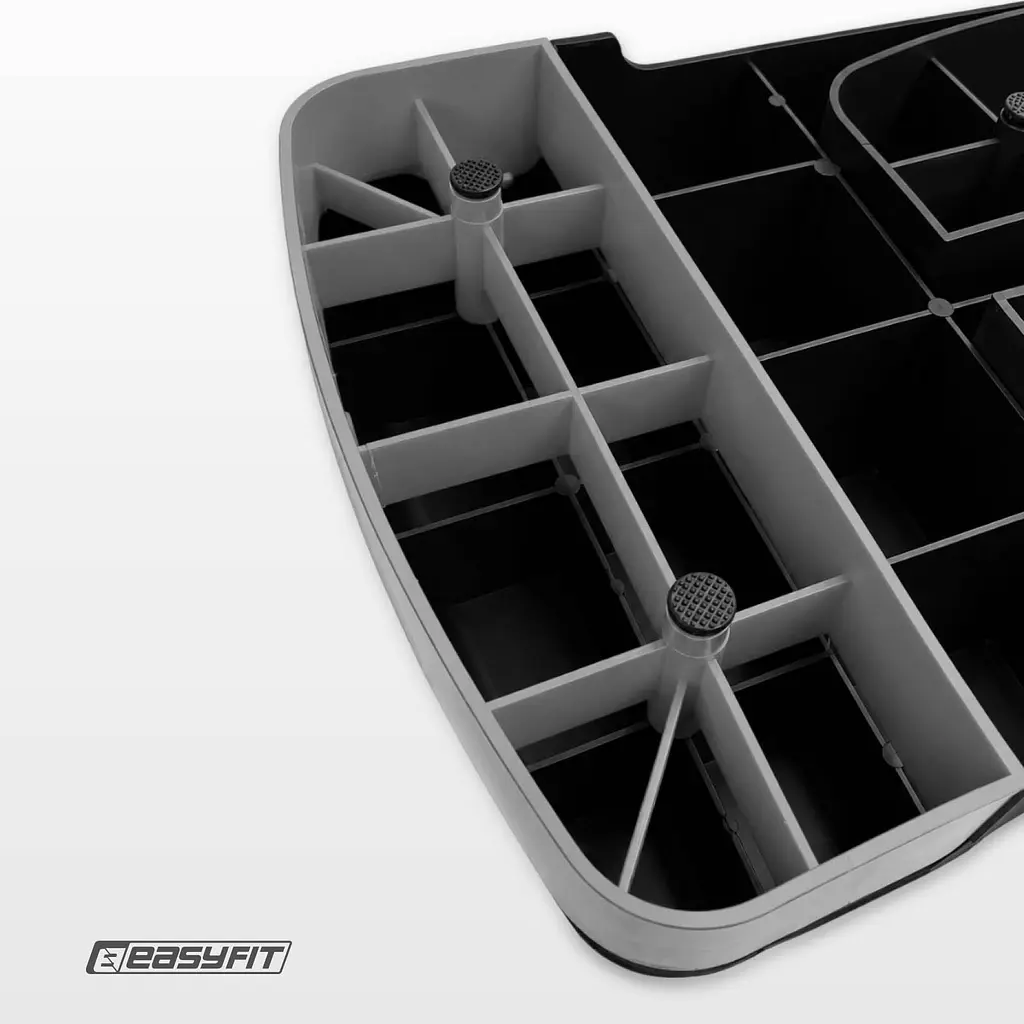 Степ-платформа EasyFit Step-B 2-ступінчаста чорно-сіра - фото 7
