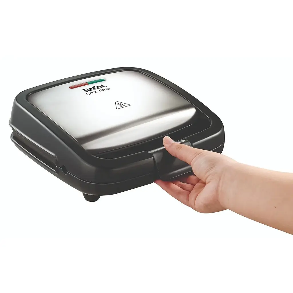 Сендвічмейкер Tefal Croc Time 700 Вт чорно-сріблястий (SM193D34) - фото 10