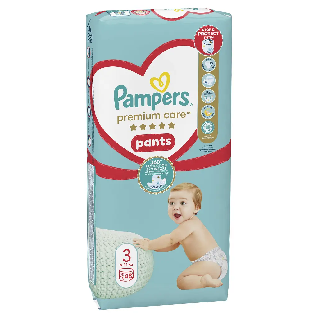 Підгузки Pampers Premium Care Pants Midi Розмір 3 (6-11 кг) 48 шт (8001090759795) - фото 2
