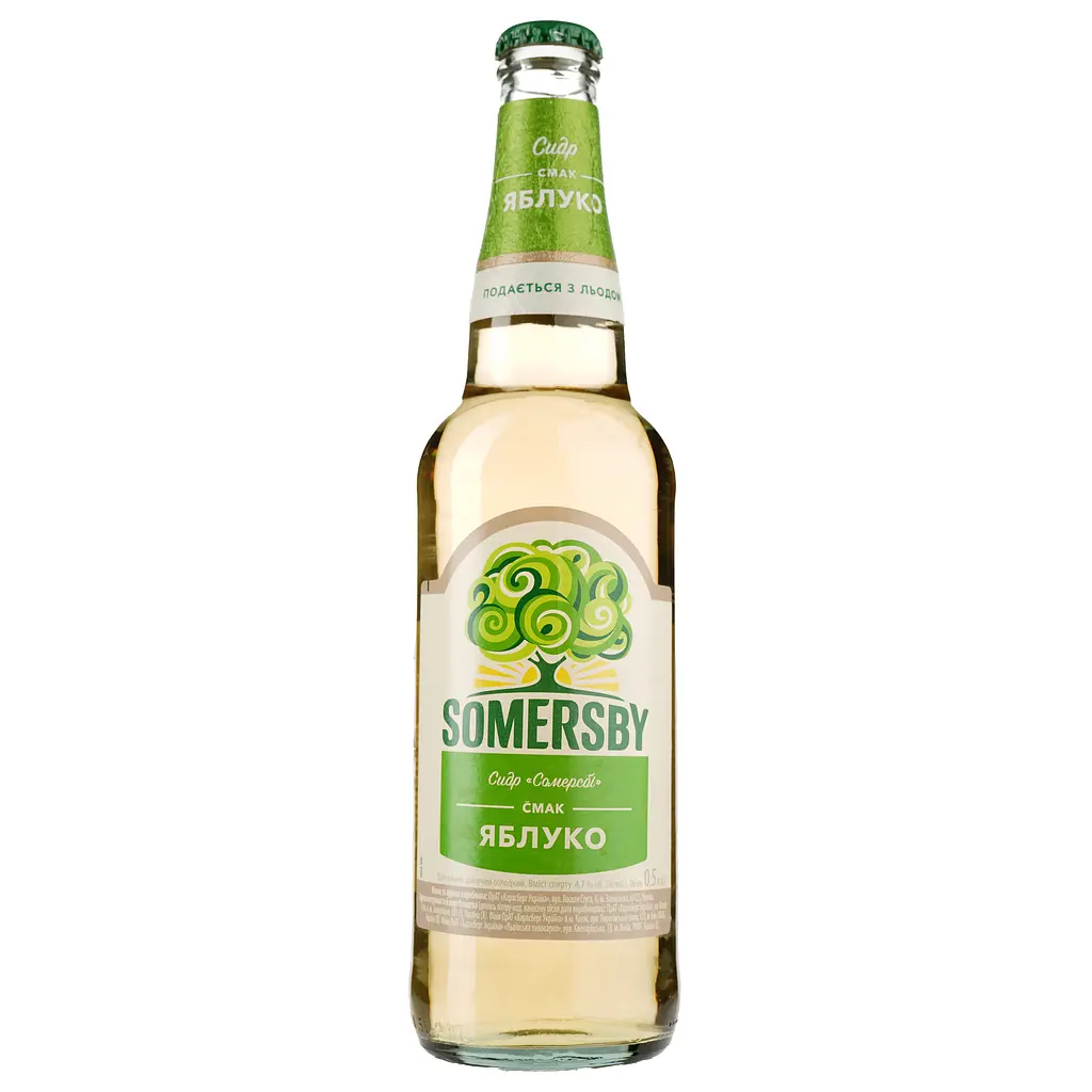 Сидр Somersby Яблоко, 4,7%, 0,5 л - фото 2