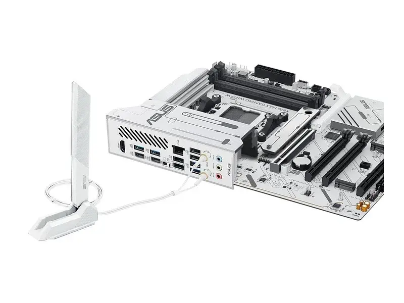 Материнская плата Asus X870 MAX GAMING WIFI7 W White - фото 4