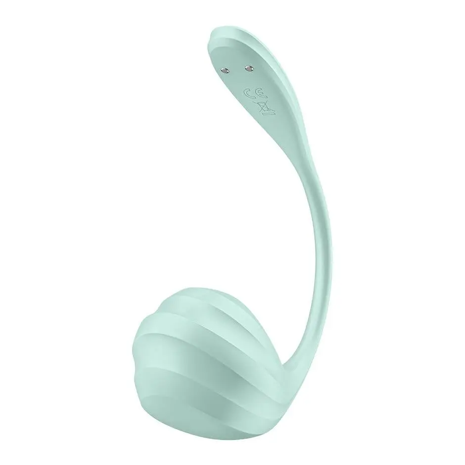 Смарт-віброяйце Satisfyer Smooth Petal Connect App Mint - фото 5
